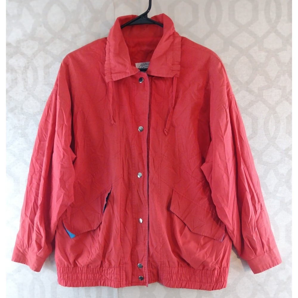 Vintage Be in the Current Seen Jacket Womens Large Red Long Sleeve - Picture 8 of 8